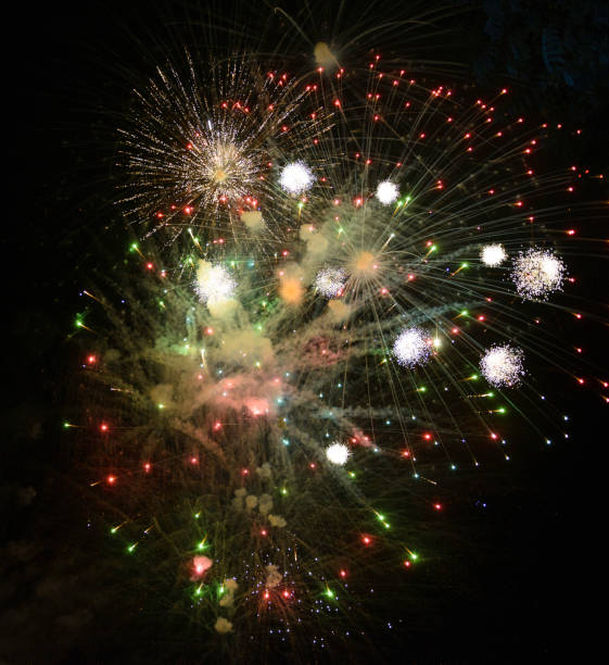 istock Colorful fireworks to celebrate a New Year 1079060348