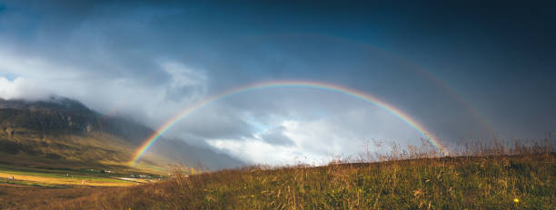istock **Icelandic Landscape With Rainbow 1079067656