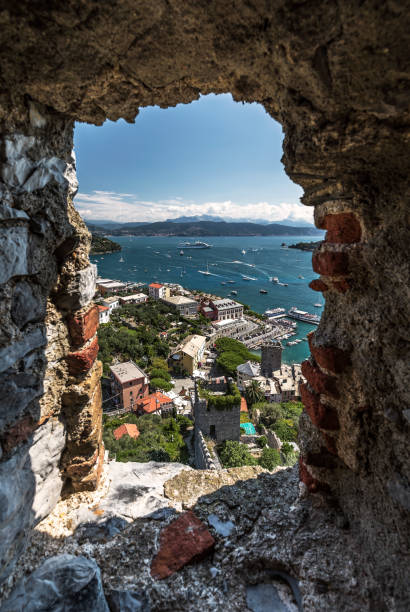 istock Looking through a window onto Porto Venere 1079077212