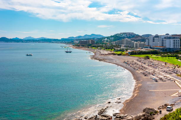 istock Faliraki coastline, Rhodes island, Greece 1079078200
