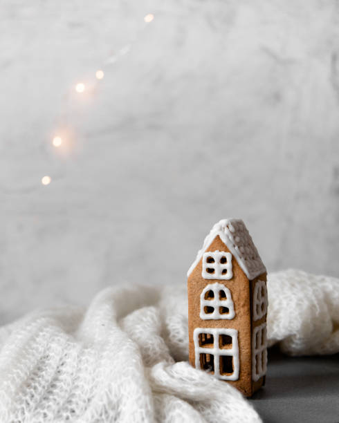 istock gingerbread house. christmas background 1079086836