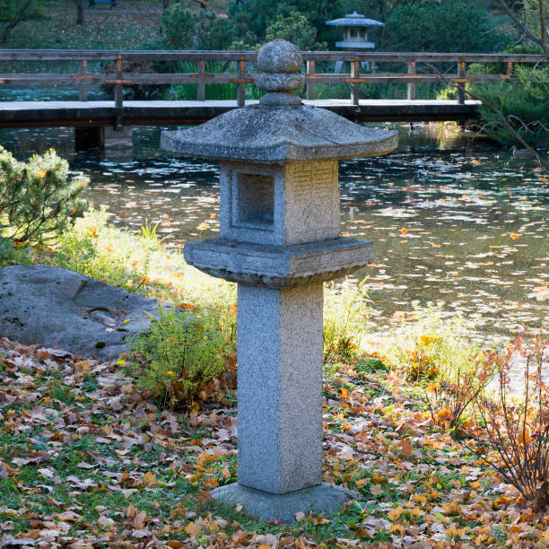 istock Japanese lantern in garden 1079091914