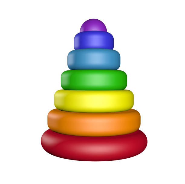 istock 3D rendered children's pyramid on a white background isolated 1079099260