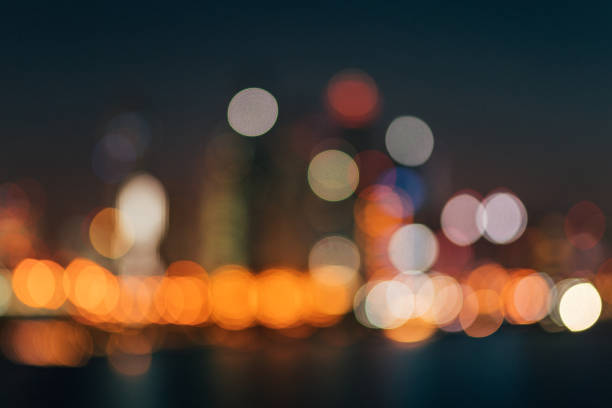 istock Unfocused City lights at night 1079134124