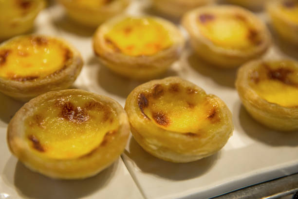 istock Egg tart, sweet dessert in buffet line 1079134742
