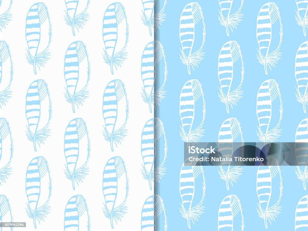 Mockingbird Feather Pattern Mockingjay Feather Seamless Pattern Hand Drawn Sketch Stock ...