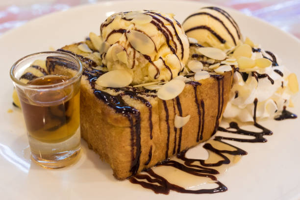 istock Toast with ice cream. 1079148958