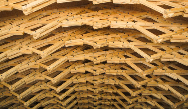 istock Amazing Wood Roof Structure 1079150134