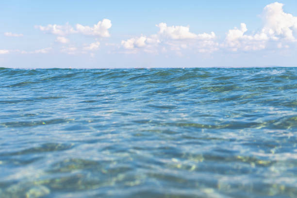 istock smooth and soft natural transparent sea water with bokeh. 1079158588