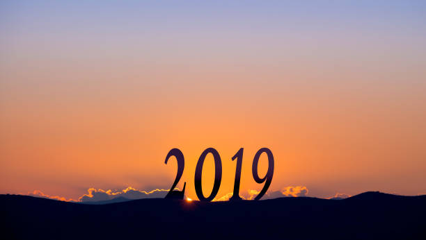 istock 2019 On dark mountains, with vivid and beautiful sunrise as background. 1079160266