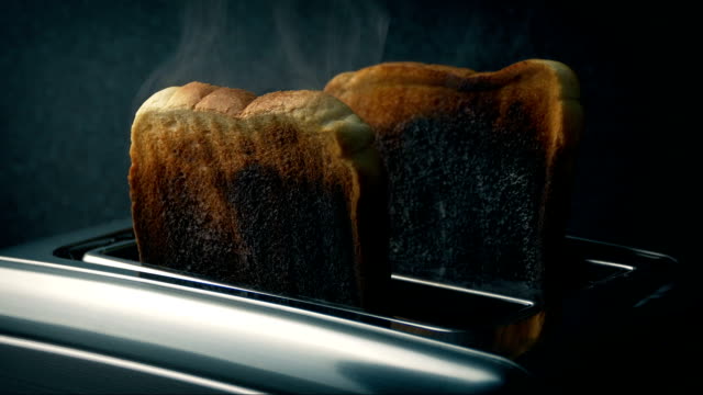 Burning Toast In Toaster