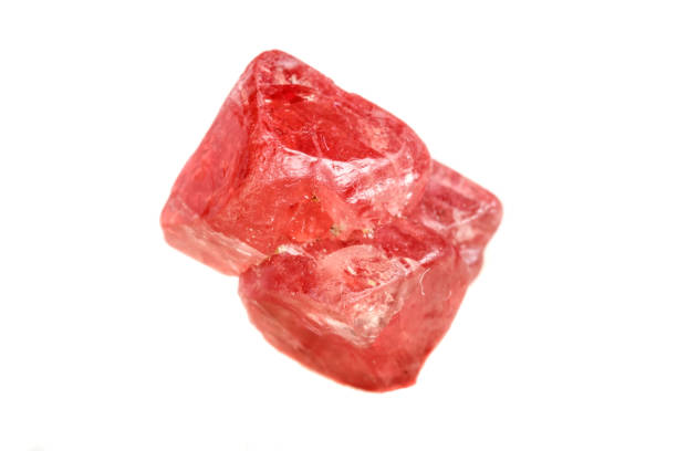istock Macro mineral spinel stone on white background 1079170386