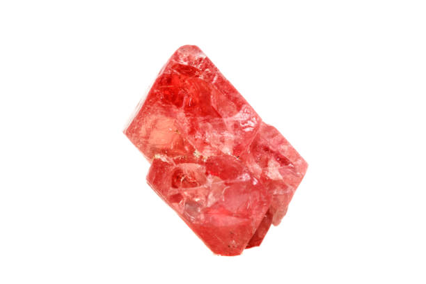 istock Macro mineral spinel stone on white background 1079170402