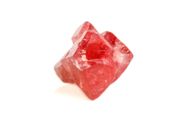 istock Macro mineral spinel stone on white background 1079170464