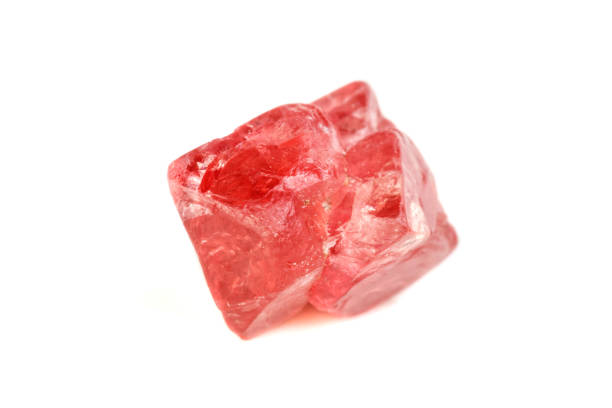 istock Macro mineral spinel stone on white background 1079170642