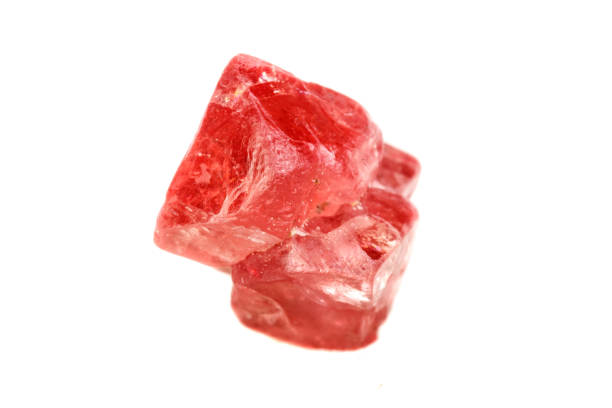 istock Macro mineral spinel stone on white background 1079170762