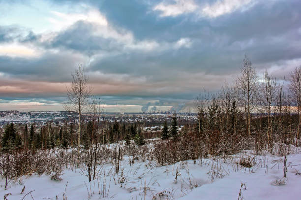 istock Beautiful winter landscape in the mountains. Sunset 1079179742