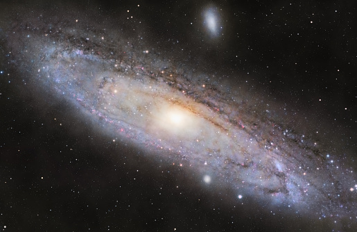 A picture of M31, the spiral galaxy in the constellation Andromeda