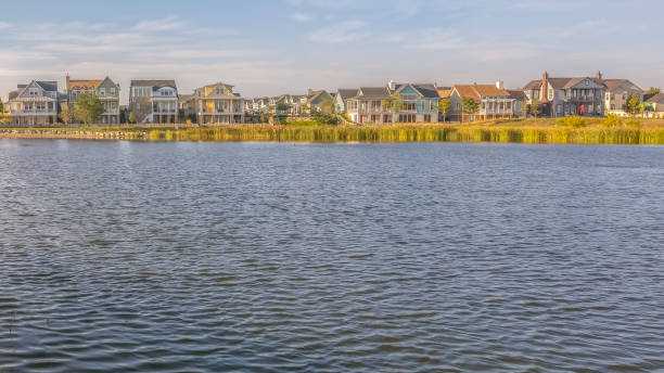 istock Stunning view along the peaceful Oquirrh Lake 1079187876