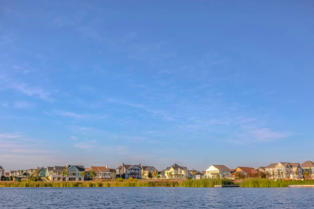 istock Sky over waterfront homes along Oquirrh Lake 1079187892