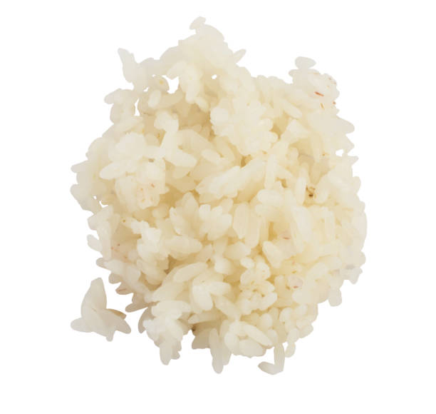 istock Heap Of Cooked White Rice Isolated On White Background 1079206944
