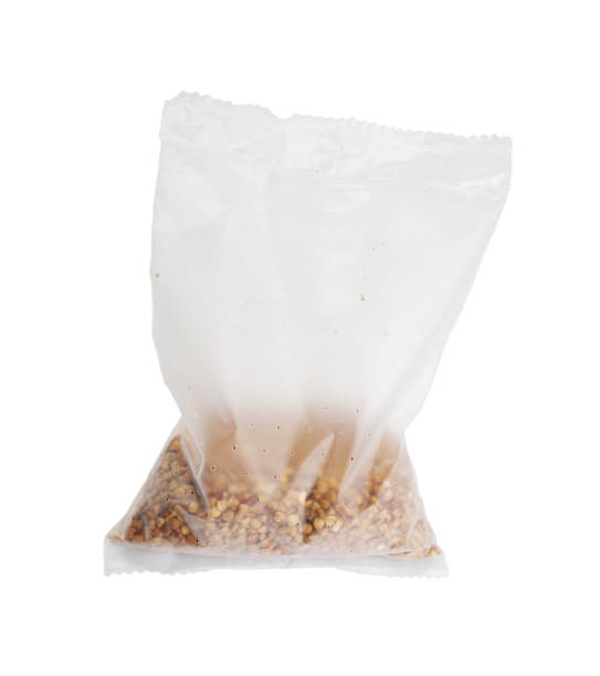 istock Dry Raw Buckwheat Grains in Boiling Package for Cooking Isolated 1079207022