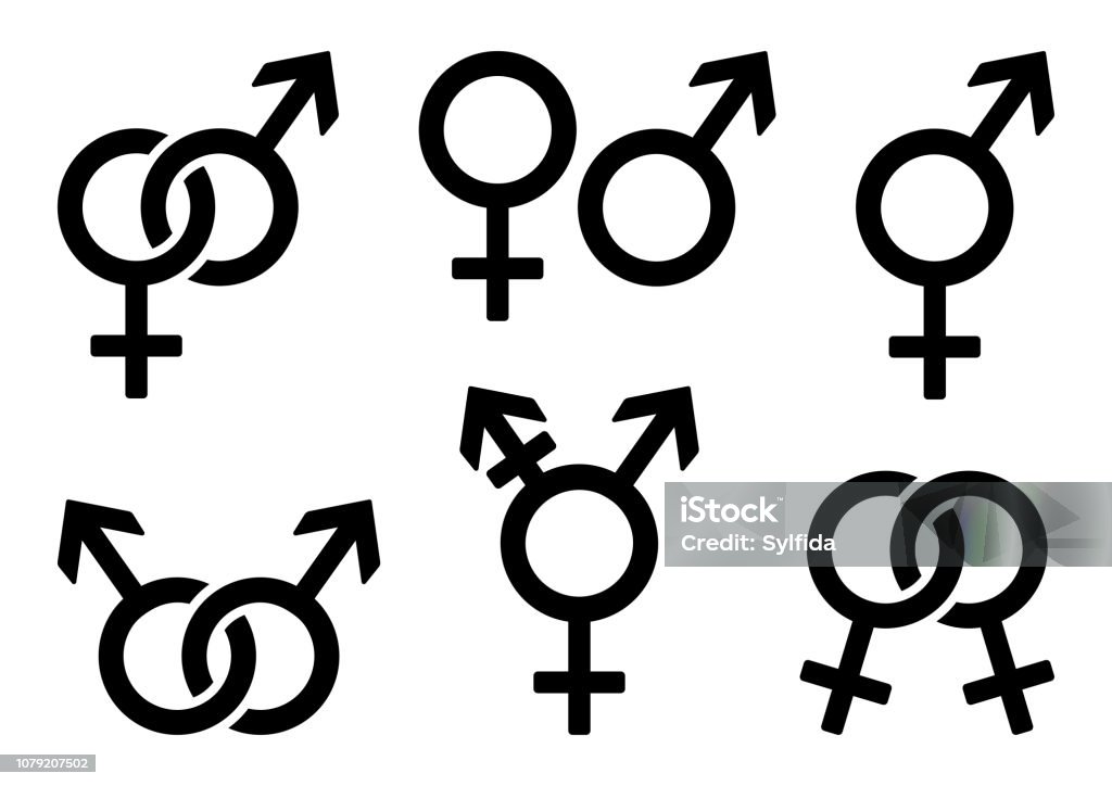 Set of gender icons. Vector illustration Icon Symbol stock vector