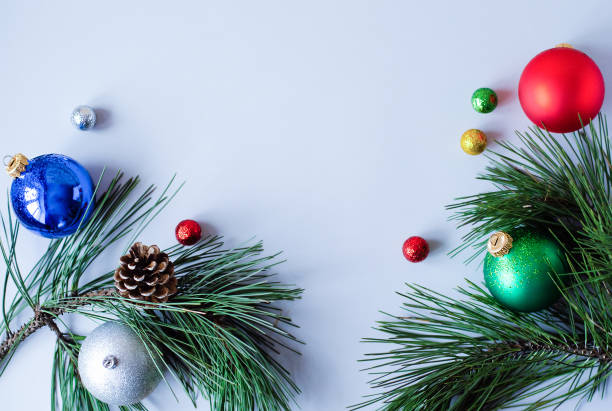 istock New Year fletley on a gray background. 1079230368