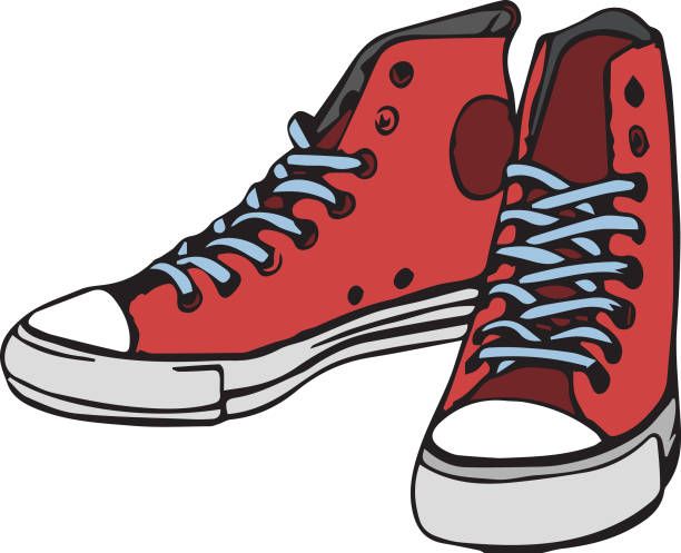 40+ Stairs Red Sneakers Illustrations, Royalty-Free Vector Graphics ...