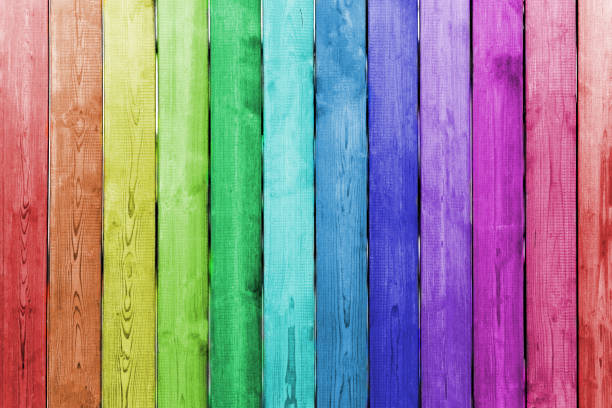 istock Wooden background from boards of a different color 1079254686