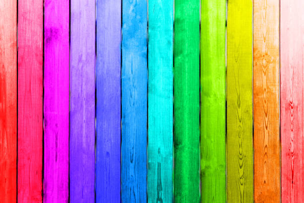 istock Wooden background from boards of a different color 1079254742