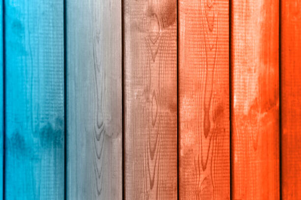 istock Wooden background from boards of a different color 1079255178