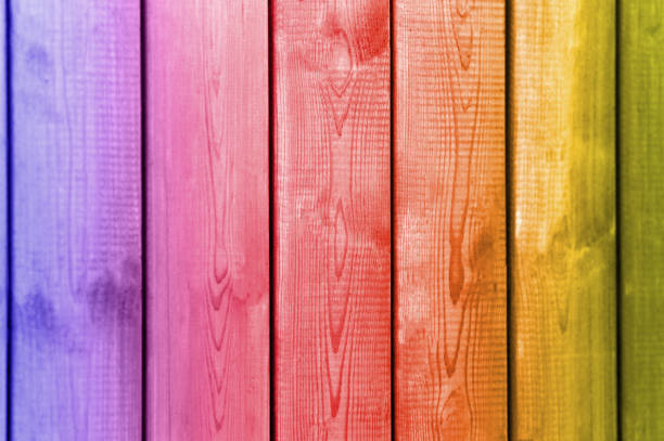 istock Wooden background from boards of a different color 1079255240