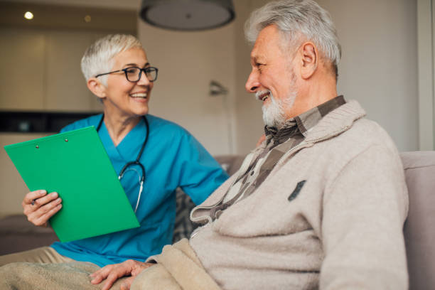 istock Patient looking at the nurse 1079257454