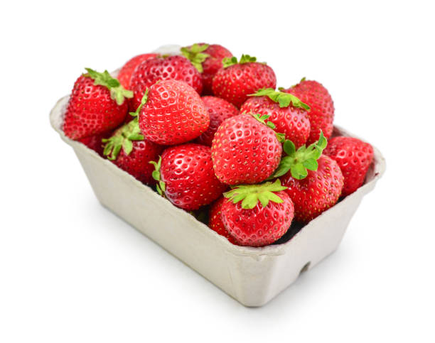 istock Fresh strawberry in a paper carton 1079258404