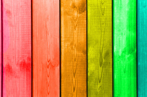 istock Wooden background from boards of a different color 1079258928
