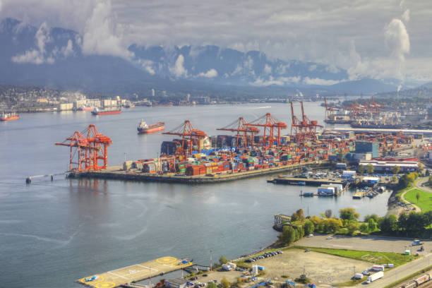 istock Aerial view of the Vancouver, Canada harbour 1079260766