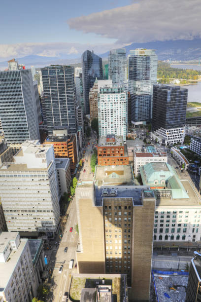 istock Vertical aerial view of the Vancouver, Canada skyline 1079261104