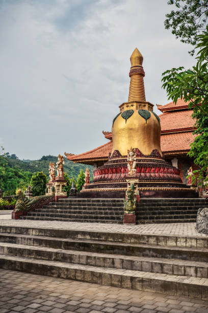 istock Small stupa in budhist temple Brahma Vihara-Arama Banjar 1079262510