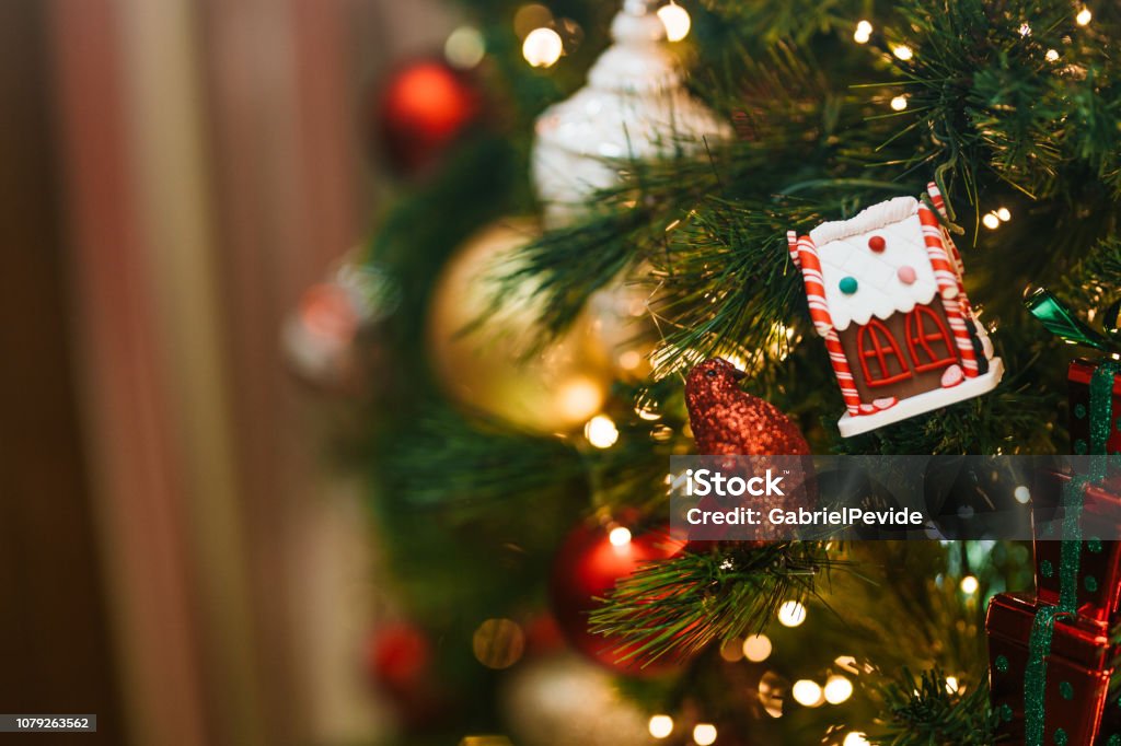 christmas tree with details Abstract Stock Photo