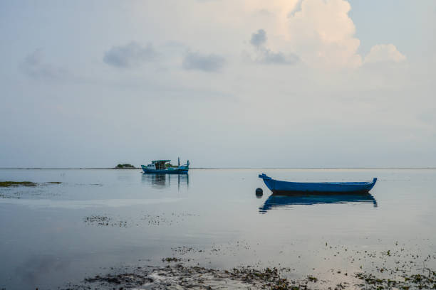 istock sea and boats on Maldives 1079264812