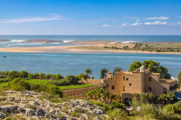 Laguna Oualidia on the Atlantic coast near Safi, Morocco
