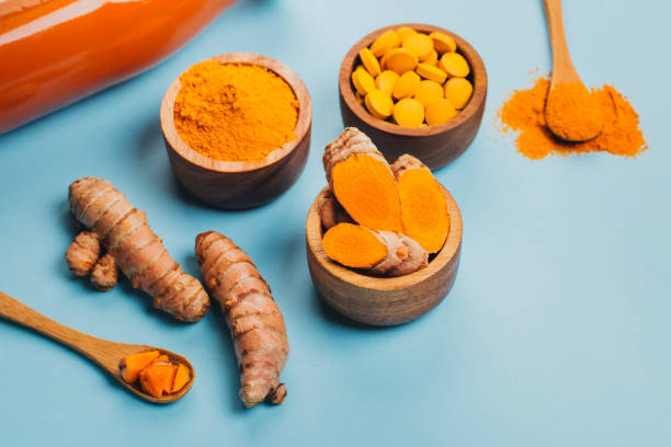 istock Mess of turmeric plant in different conditions. 1079304818
