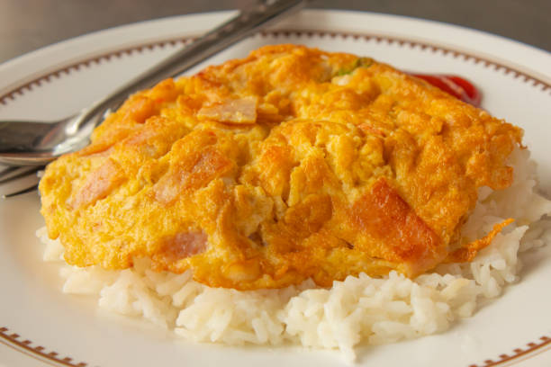 istock Omelet on rice , Thai Food. 1079335888