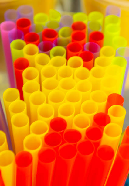 istock Drinking straws colorful coming together. 1079335912