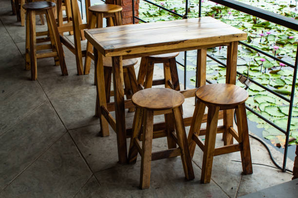 istock Old wooden chairs in the aisles 1079349346