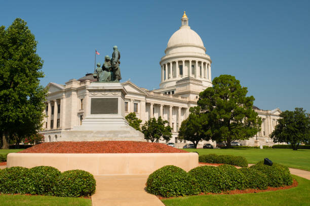istock Manicured Grounds Landscape Front Lawn Arkansas State Capital Little Rock 1079407684
