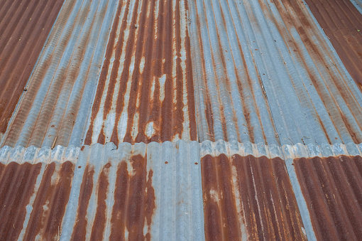 Grunge of zinc roof sheet background