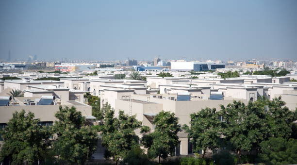 istock Villas in Dubai Silicon Oasis area in day from the Balcony 1079434932