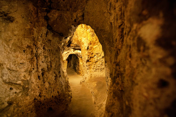 istock Ancient underground city of Derinkyu 1079471830